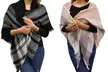 1 ou 2 écharpes à carreaux en laine mélangée modèle Bella - Second Medium