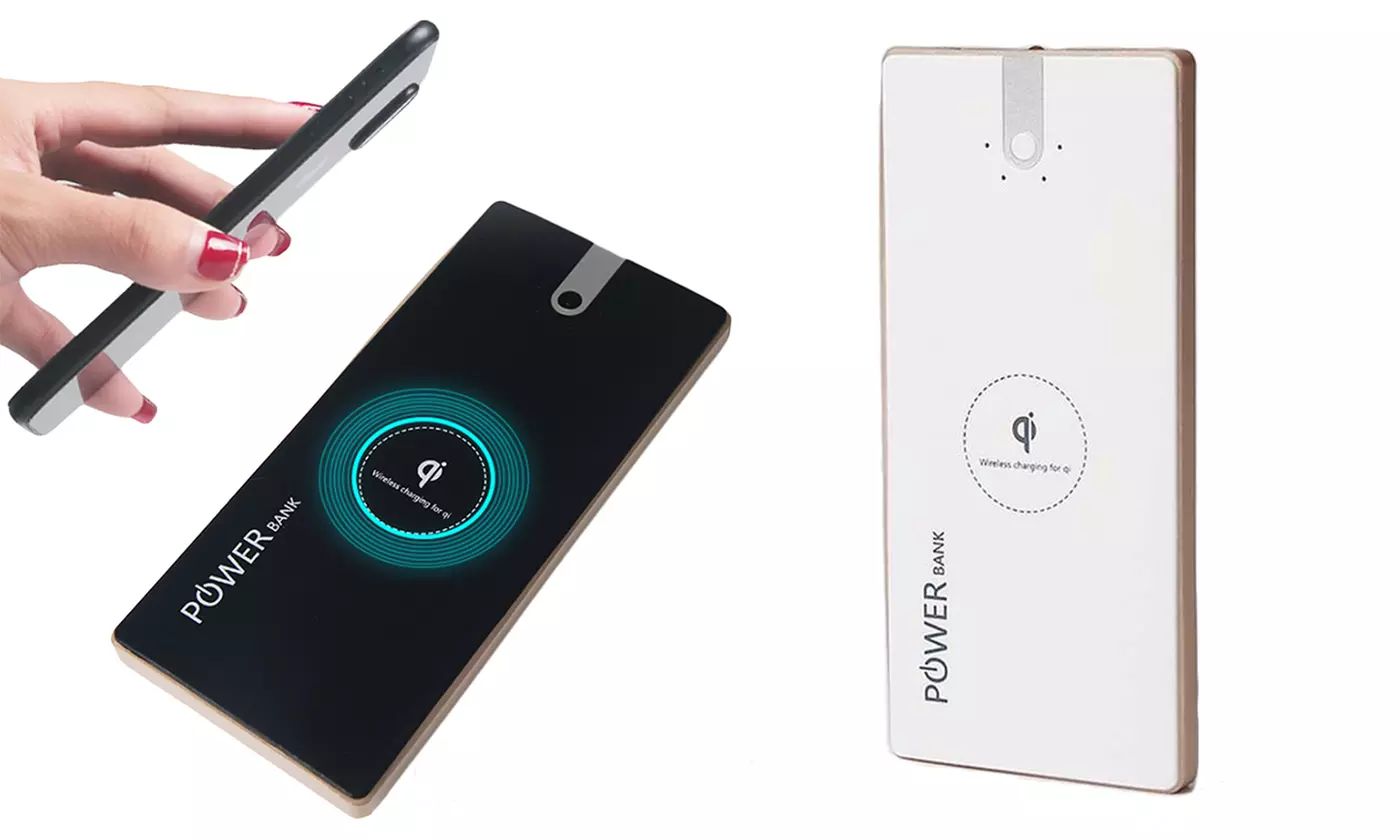 1 ou 2 chargeurs QI / powerbank 20.000 mAh 2en1, avec câble en option - Primary Image