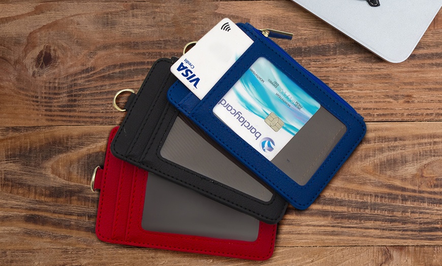 Image 4: Card Holder Wallets with Lanyard