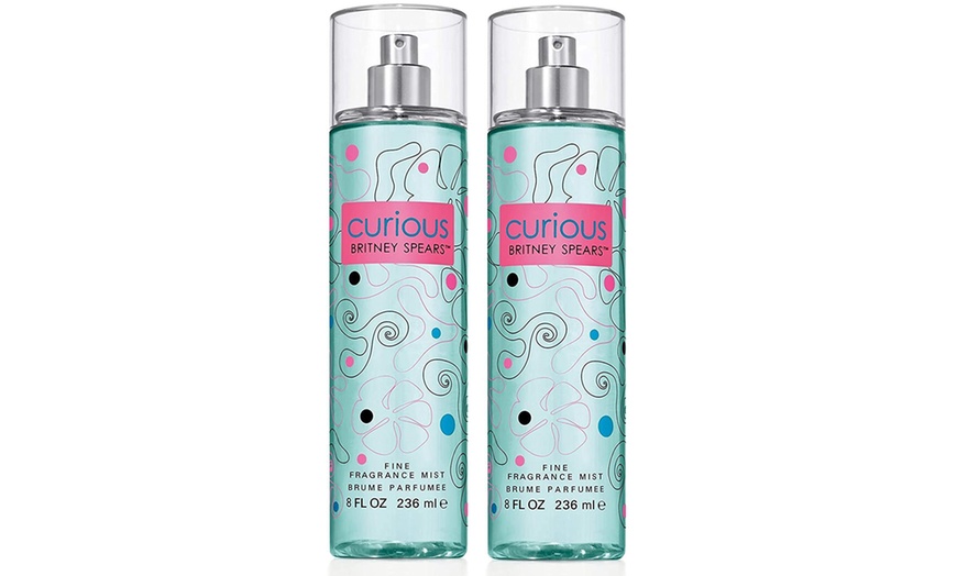 Image 1: Two-Pack of Britney Spears Curious Fragrance Mist 236ml