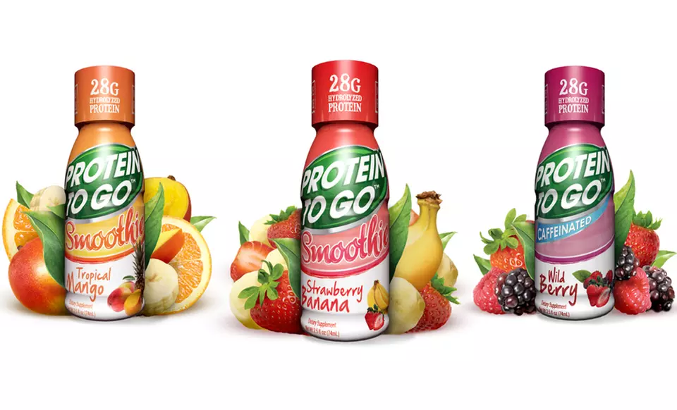 $36 for 24 Protein Smoothie Shots ($72 List Price). Three Flavors Available. Free Shipping. - Second Medium