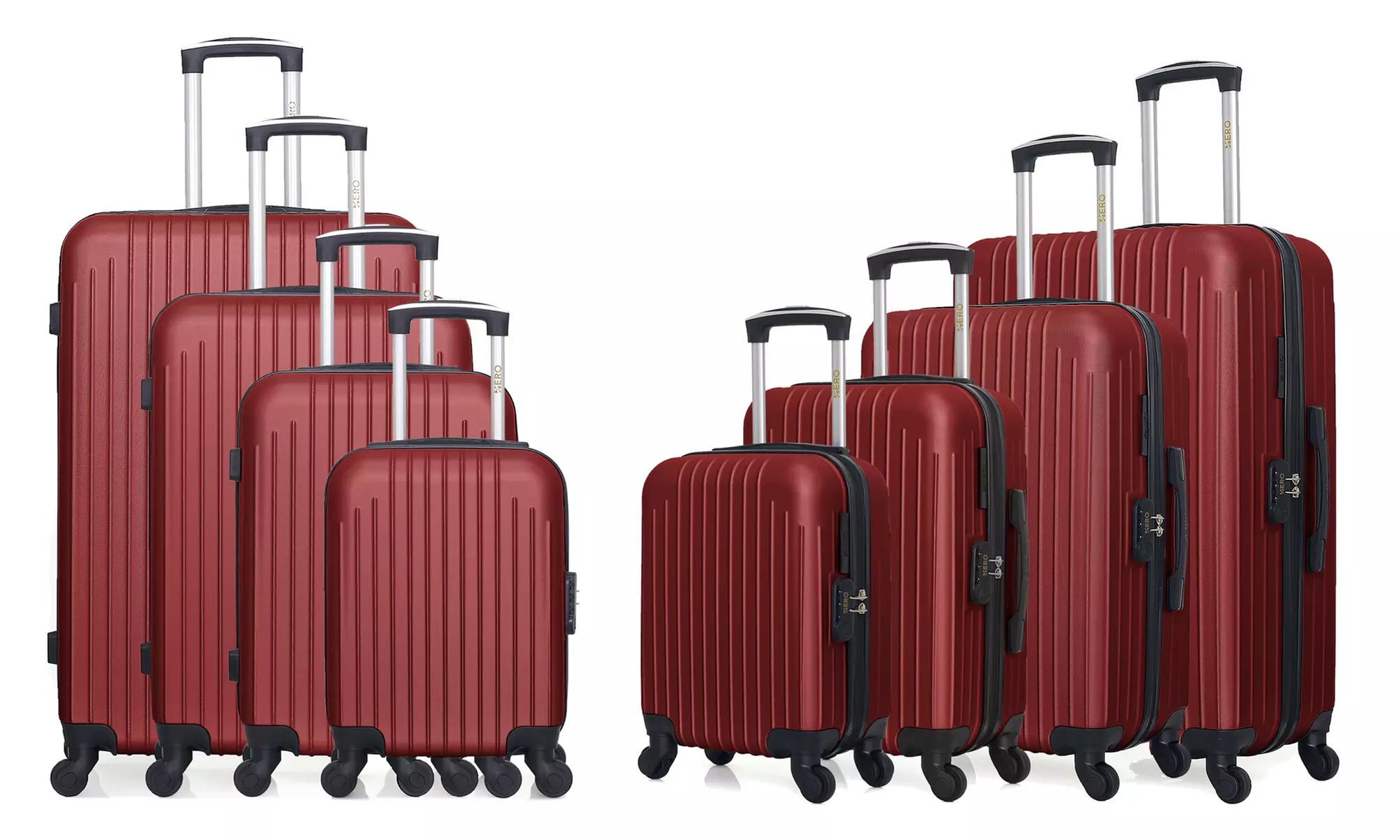 Ensemble de 4 valises à roulettes, coloris au choix, livraison offerte - Image 7