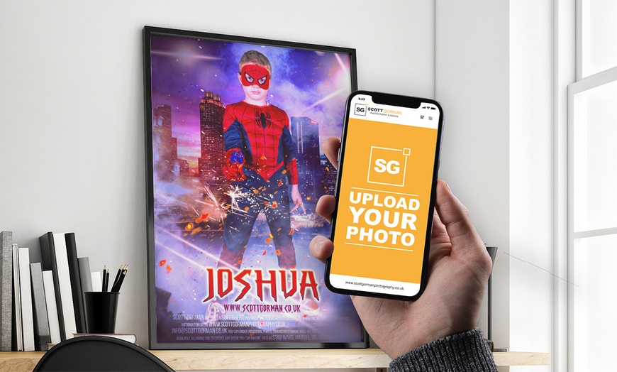 Image 10: Custom Digital Superhero Poster