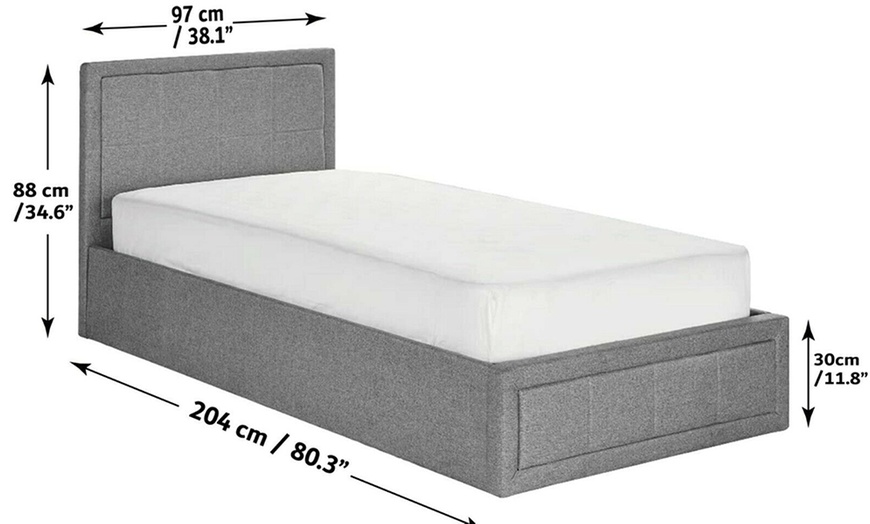 Image 40: Ottoman Bed Range with Optional Mattress