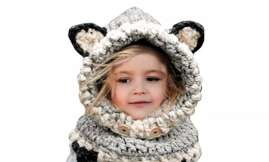 Image 3: Bonnet en coton avec oreilles pour enfants, design mignon