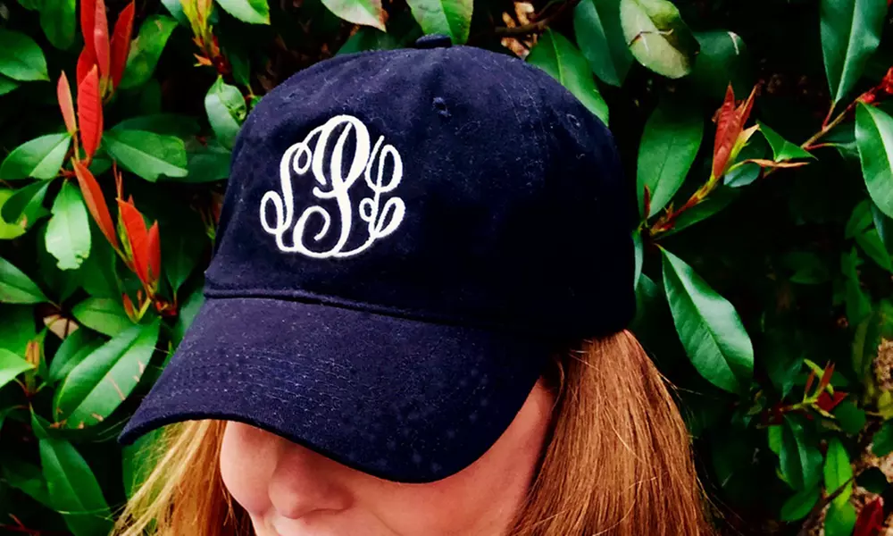 One or Two Custom Monogrammed Baseball Caps from Embellish Accessories and Gifts (Up to 81% Off) - Primary Image
