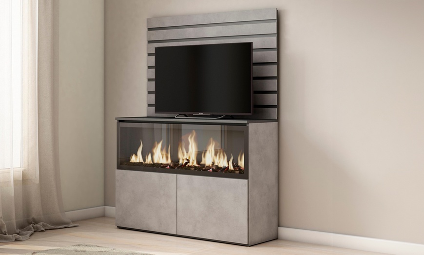 Image 7: Mueble para habitación con chimenea eléctrica
