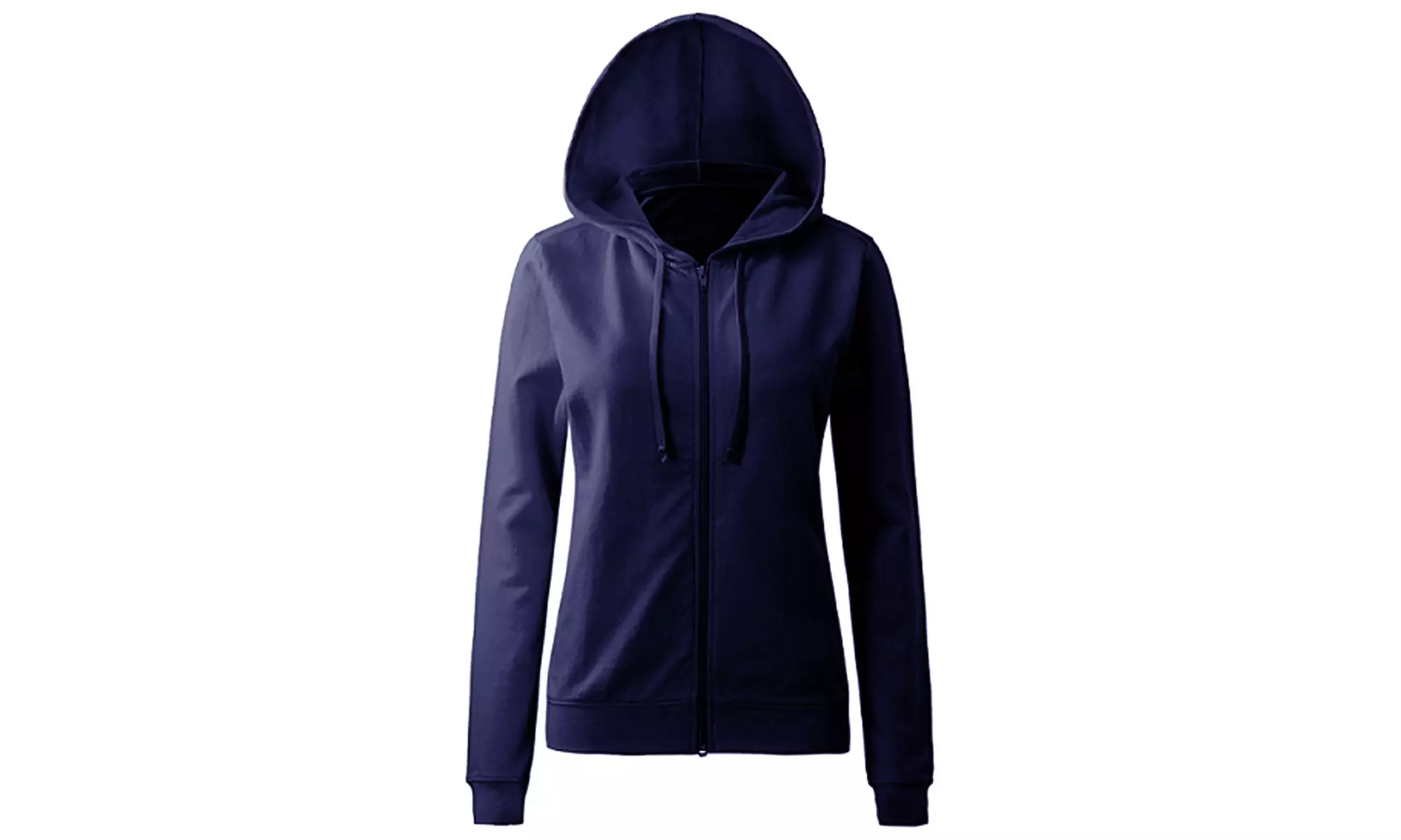 Women's Loose-Fit Fleece-Lined Hooded Zip Sweatshirt. Plus Sizes Available. - Image 6