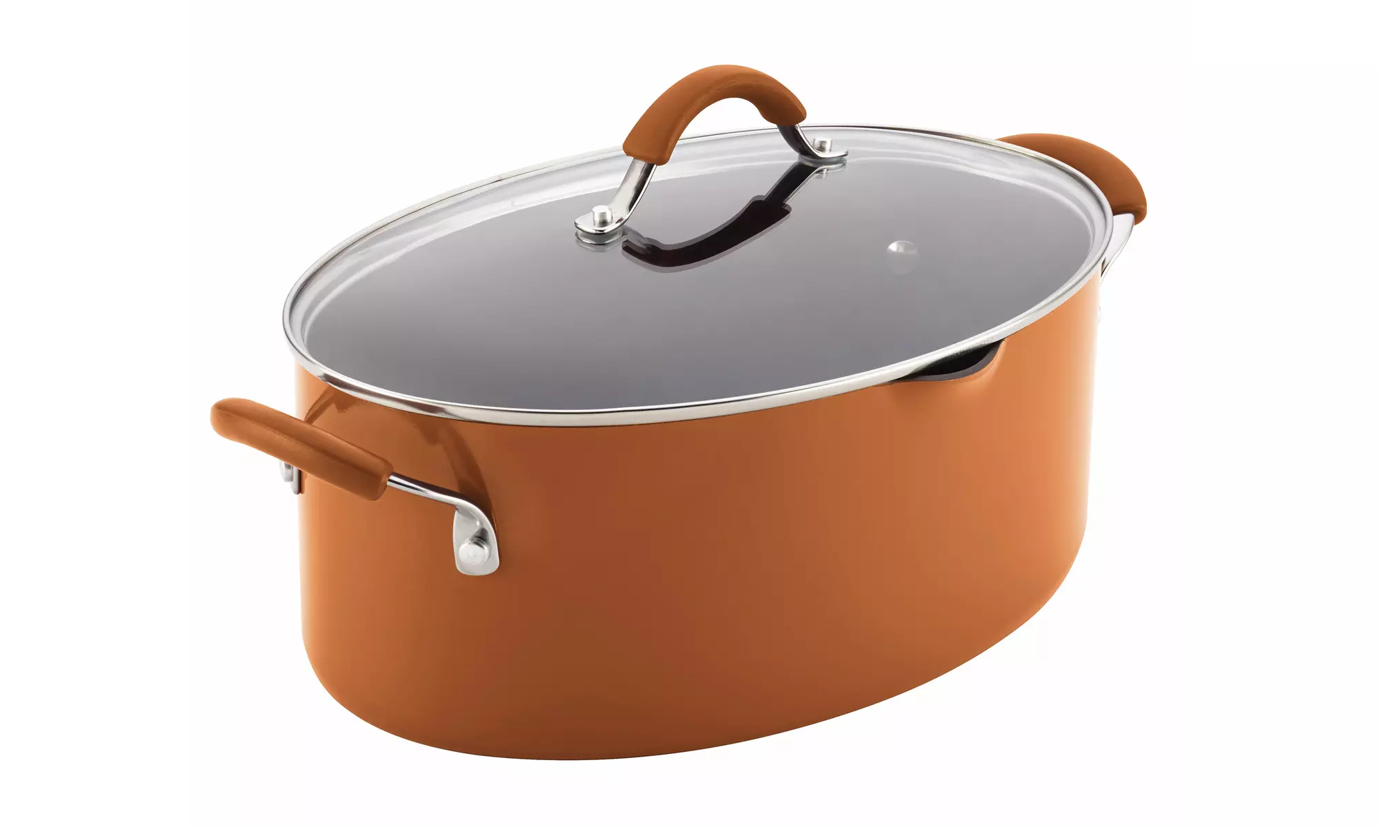 Rachael Ray Cucina Hard Enamel Nonstick 8Qt. Covered Oval Pasta Pot - Second Medium