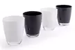 Set de 4 ou 8 verres Excelsa noirs et blancs - Second Medium