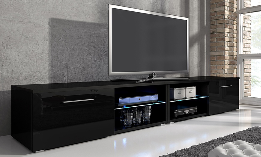 Image 4: TV Unit with LED Lighting