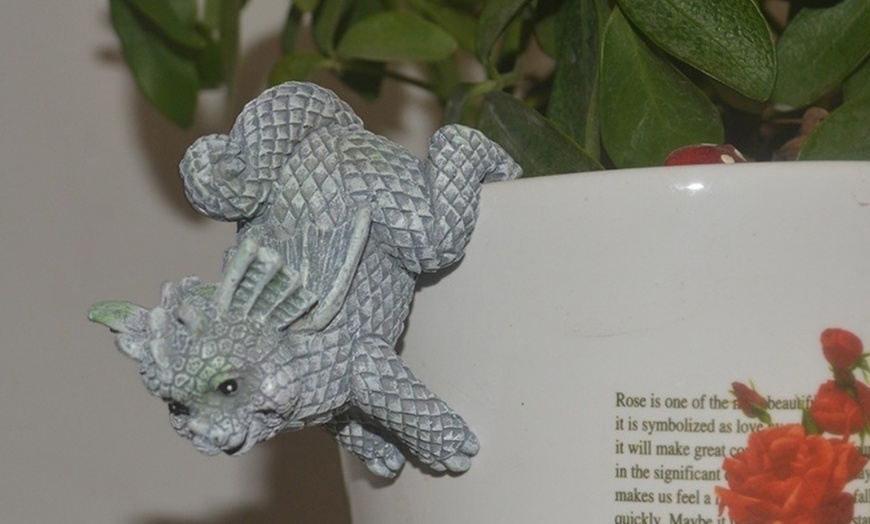 Image 2: One or Two Four-Piece Sets of 3D Garden Dragon Statues