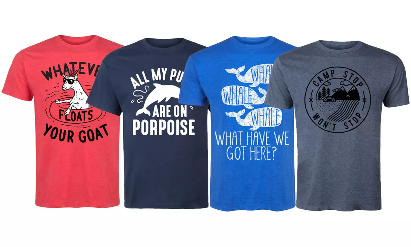 Men's Outdoor Quali-Tee Pun Shirts. Extended Sizes Available. - Primary Image