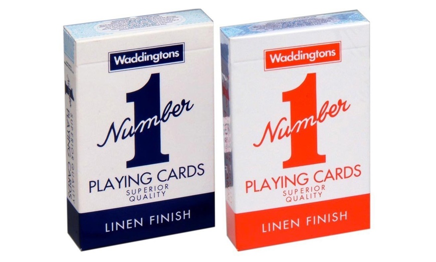 Image 2: Waddingtons Playing Cards 12-Pack