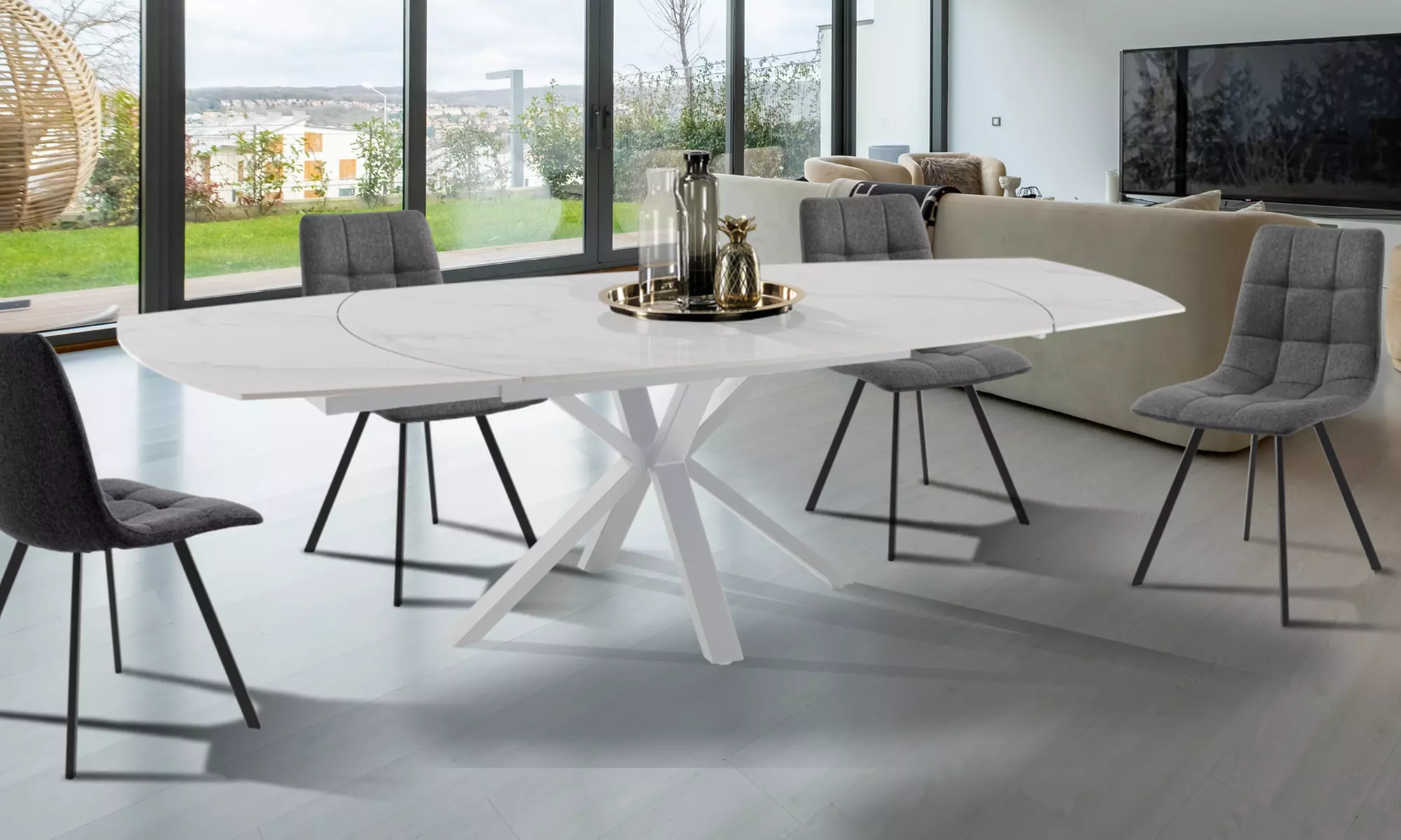 Oresteluchetta ausziehbarer Esstisch