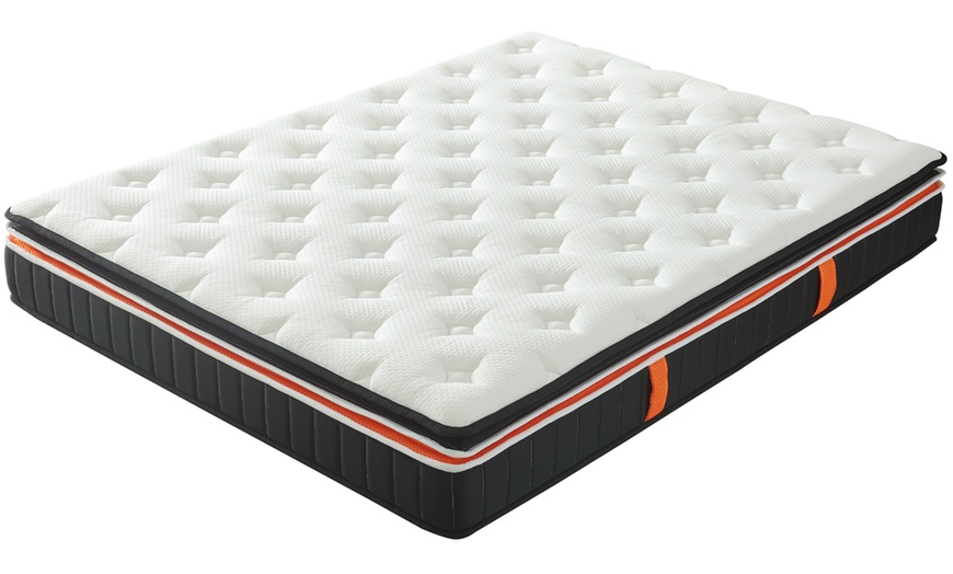 Image 2: Matelas épais : double surmatelas et mémoire de forme, Sampur