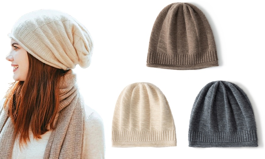Image 1: 1 ou 2 bonnets en laine mérinos pour femme