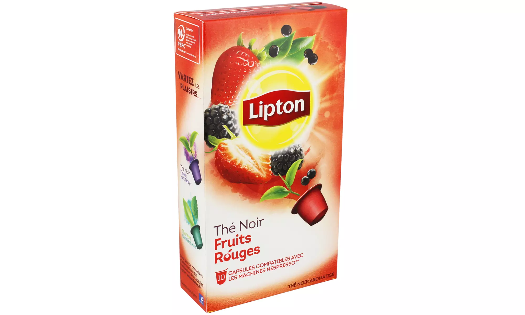 Pack de 80 ou 120 capsules de thé ou d'infusion compatibles Nespresso - Second Medium