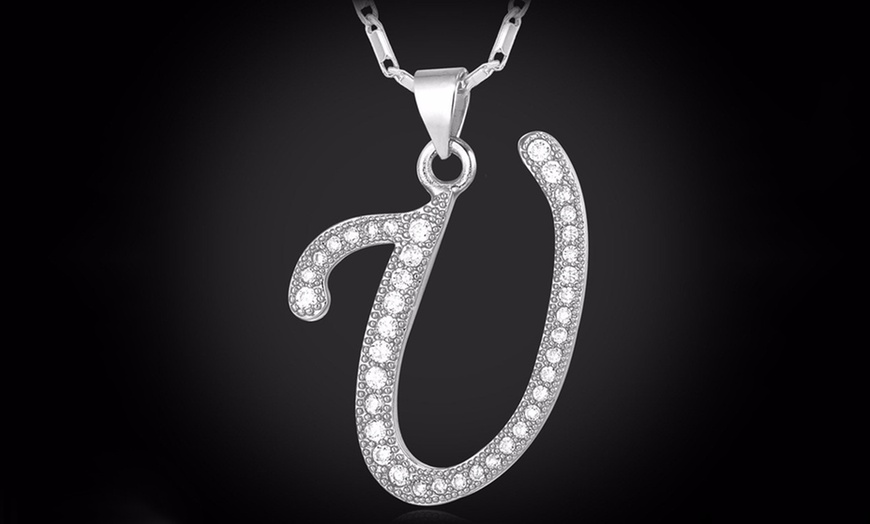 Image 22: Alphabet Pendant with Chain