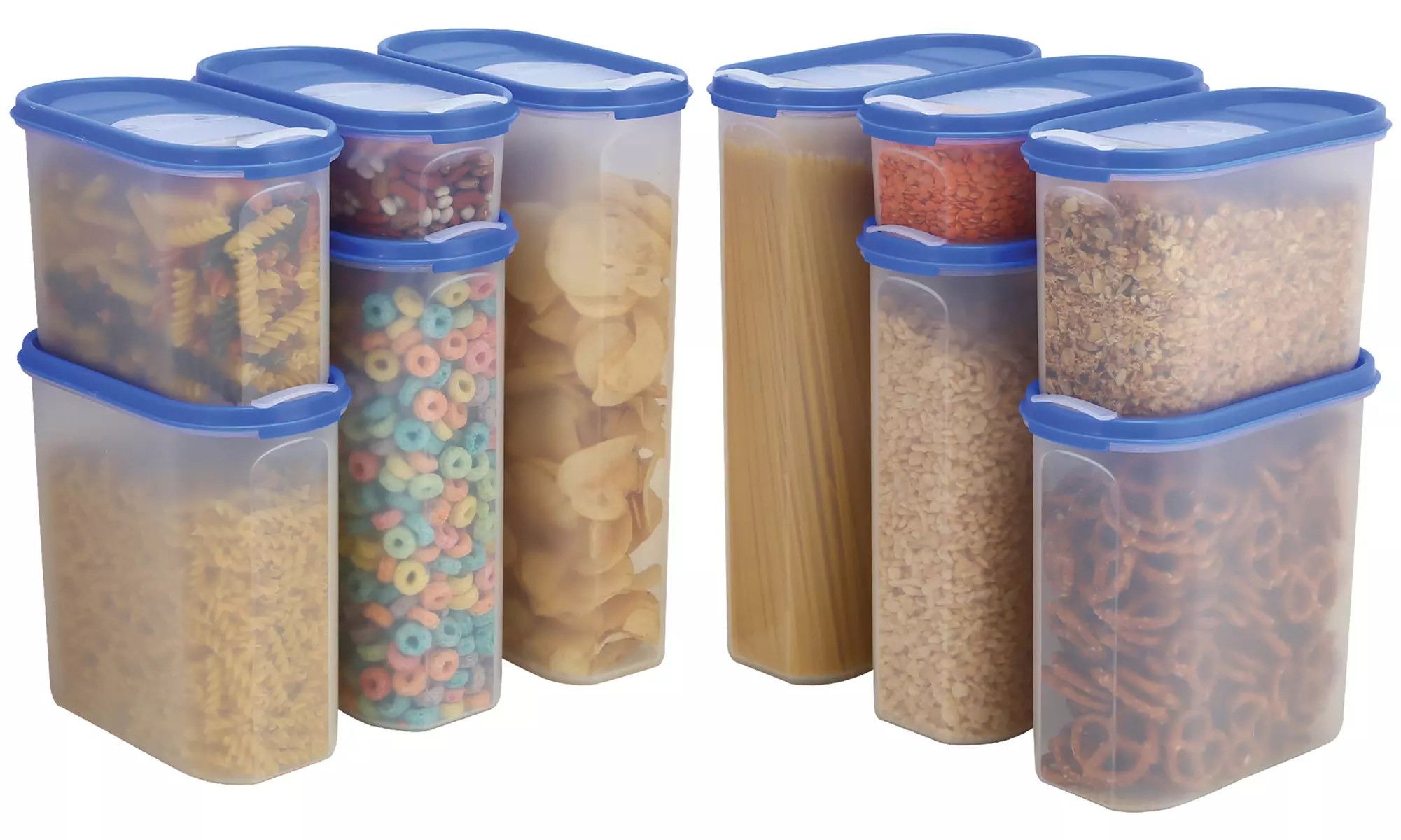 Airtight Dry Food Container Set with Pouring Lids (10-Piece) - Primary Image