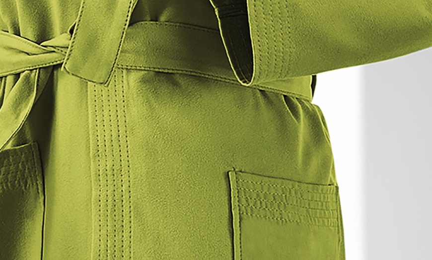 Image 47: Sneldrogend microfiber badjas met capuchon