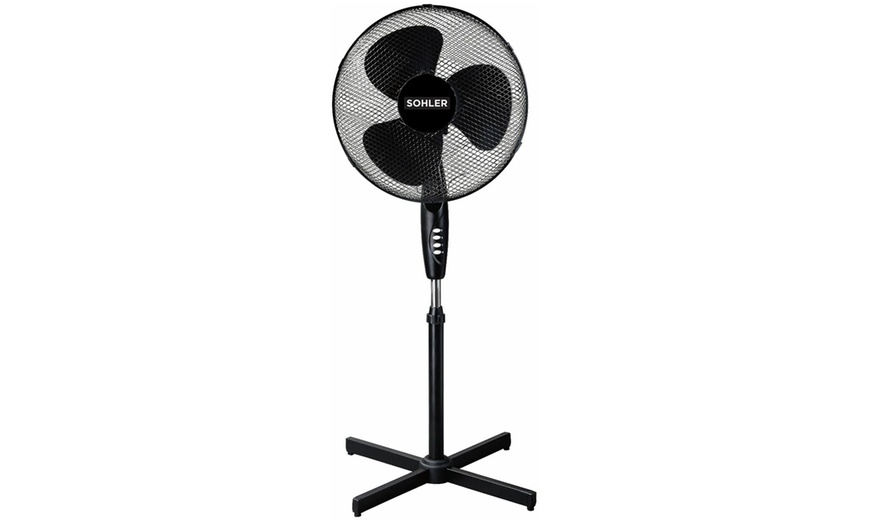 Image 1: Three Speed Pedestal Fan