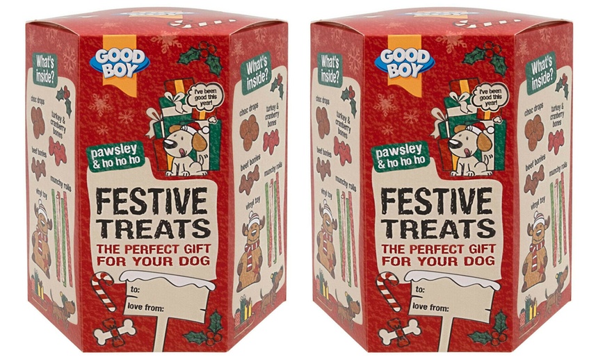 Image 2: Good Boy Festive Treats Gift Box for Dogs
