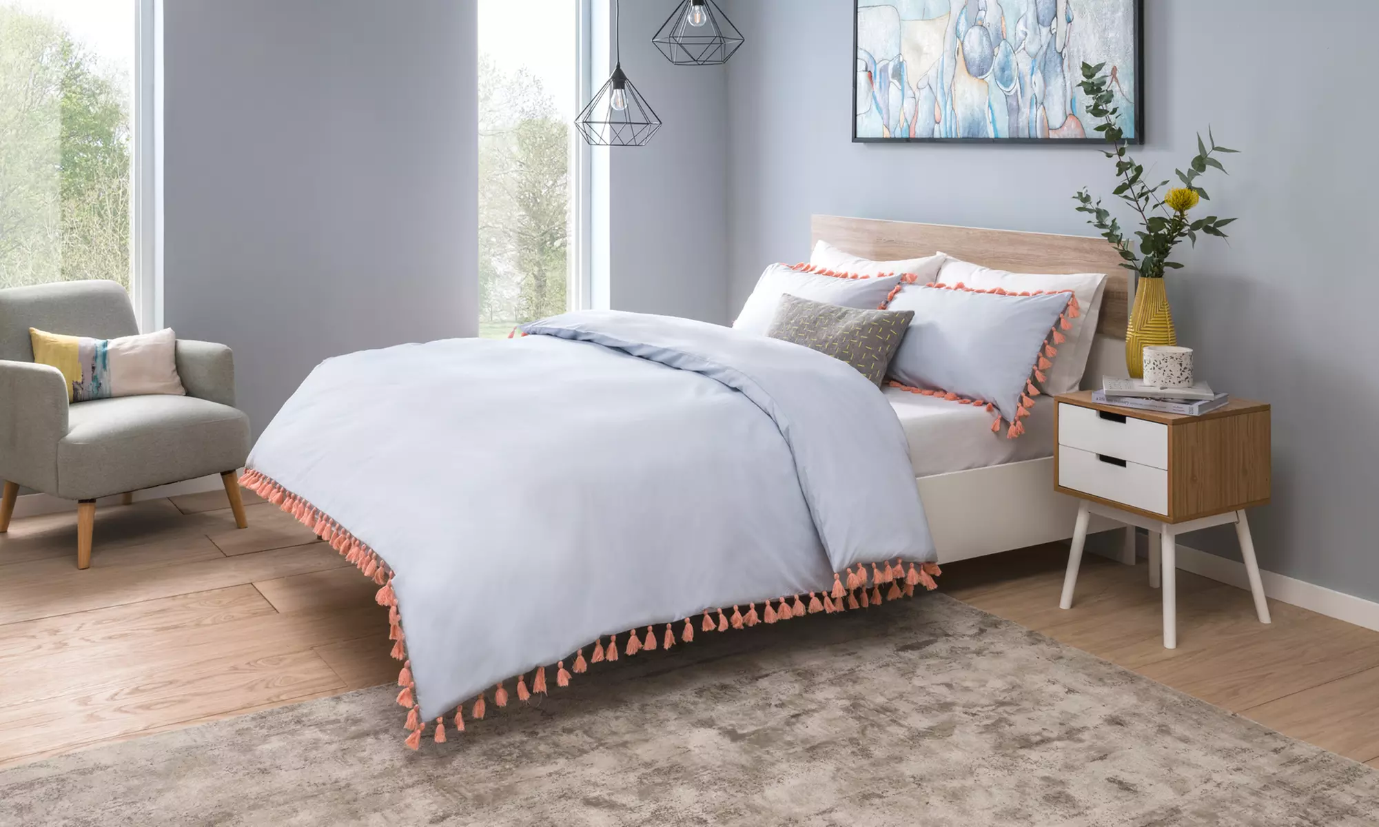 Ensemble de couette à franges - Primary Image