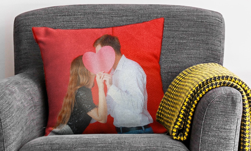 Image 1: Personalised Photo Cushion from Photo Gifts