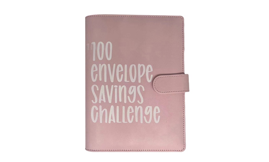 Image 2: 100 Envelope Challenge Binder Budget Planner Savings Book