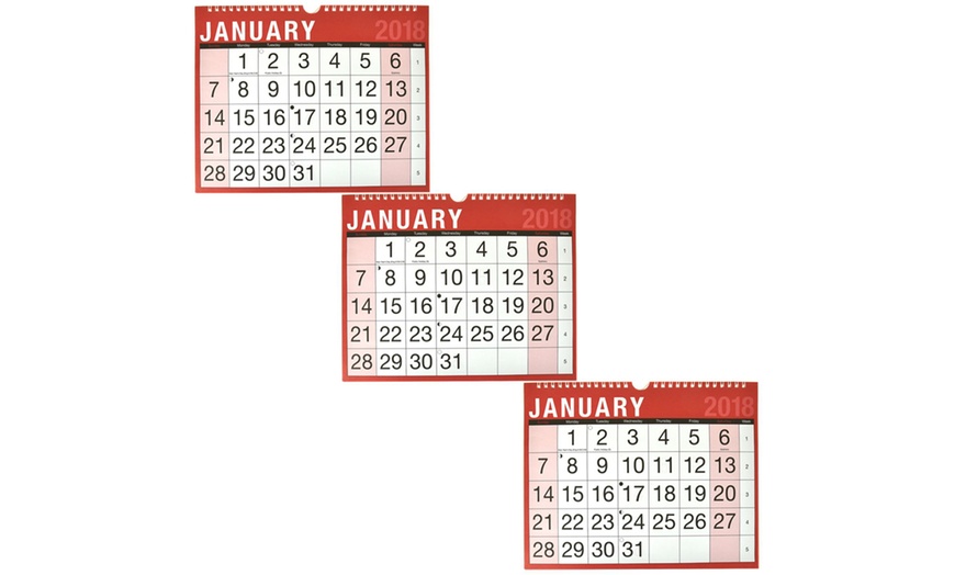 Image 4: 2018 Easy-View Calendar
