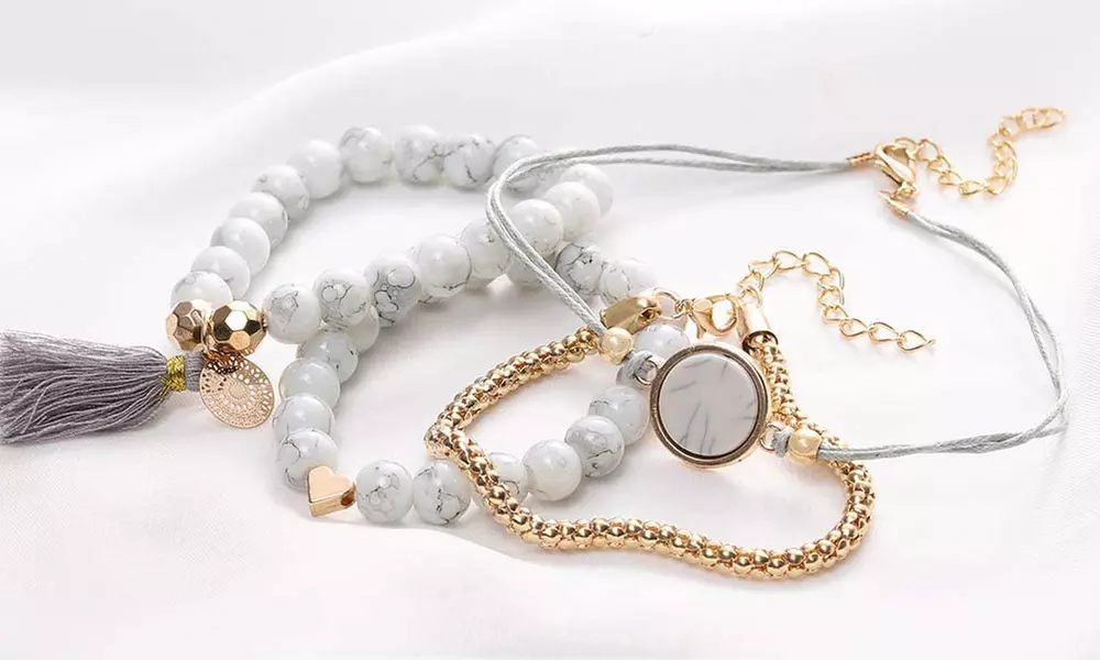 1 ou 2 lots de 4 bracelets multi-rangs