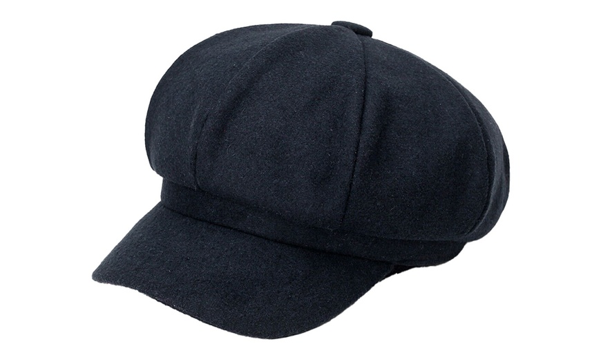 Image 4: Artist Vintage Newsboy Cabbie Peaked Beret Cap Warm Baker Boy Visor Hat Flat Cap