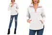 Lilly Posh Women's Pink Valentine's Day Sherpa and Sweatshirts - Second Medium