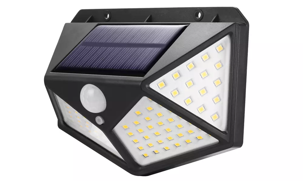 1 ou 2 appliques solaires sans fil à 100 LEDs V2, dotées d'un détecteur de mouvements - Image 6