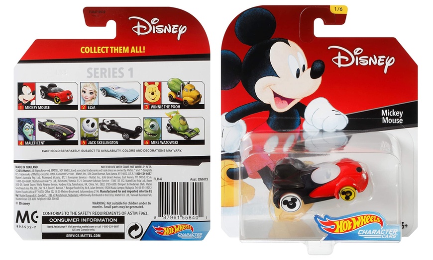 Image 1: Hot Wheels Mickey Mouse miniatuurauto