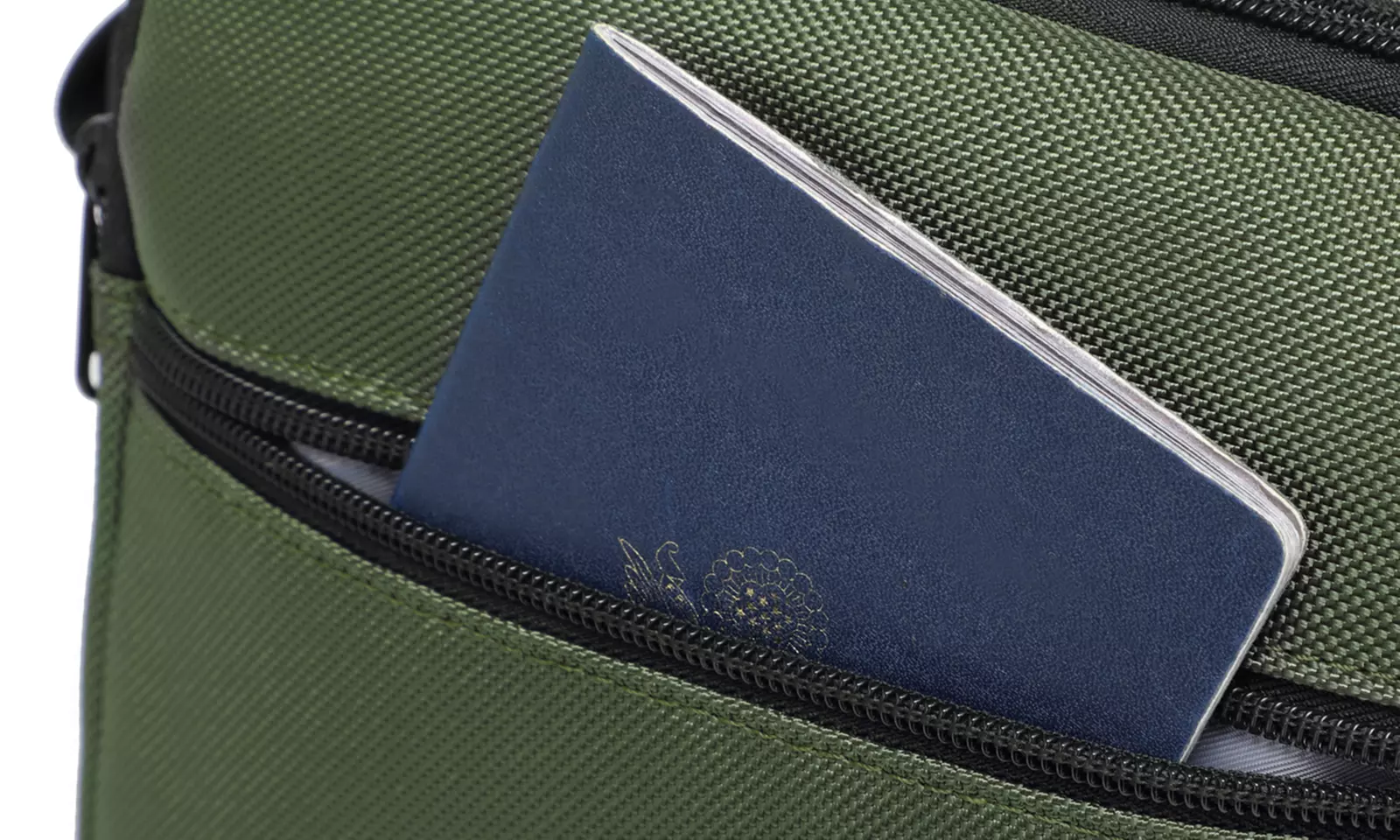 Bolso bandolera resistente con múltiples bolsillos