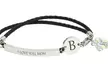 I Love You Mom Leather Bracelet Made with Crystals from Swarovski by Pink Box - Second Medium