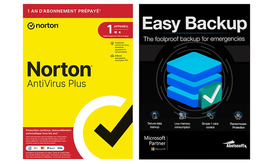 Image 2: Norton Antivirus and Easy Backup Pack
