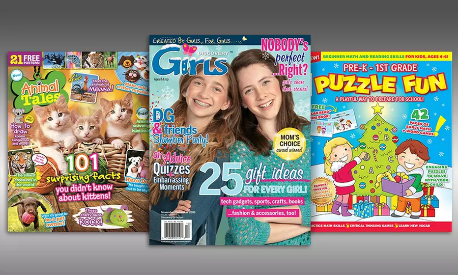 1-Year, 6-Month Subscription to Animal Tales, Puzzle Fun, or Discovery Girls Magazine (Up to 25% Off) - Primary Image