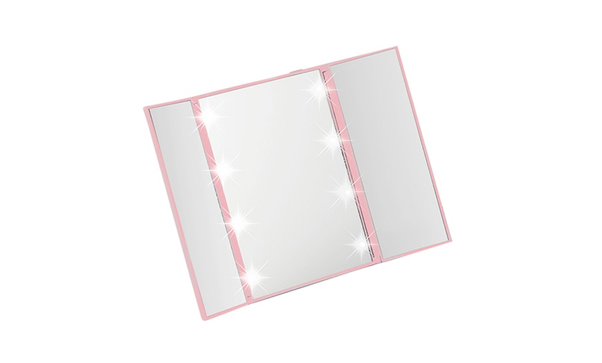 Image 5: GloBrite Eight-LED Travel Mirror