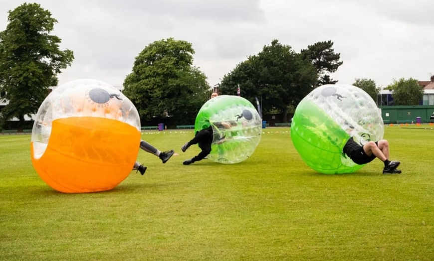 Image 1: Bubble Football for Up to 20 People at Zorb Events Ltd