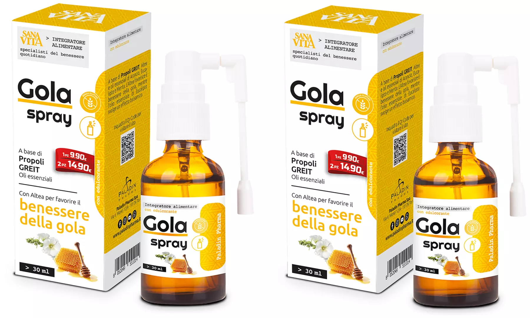 Fino a 6 confezioni di Sanavita gola spray