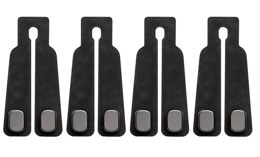 Image 7: Two or Four Pieces of Car Headrest Storage Hanging Hooks Set