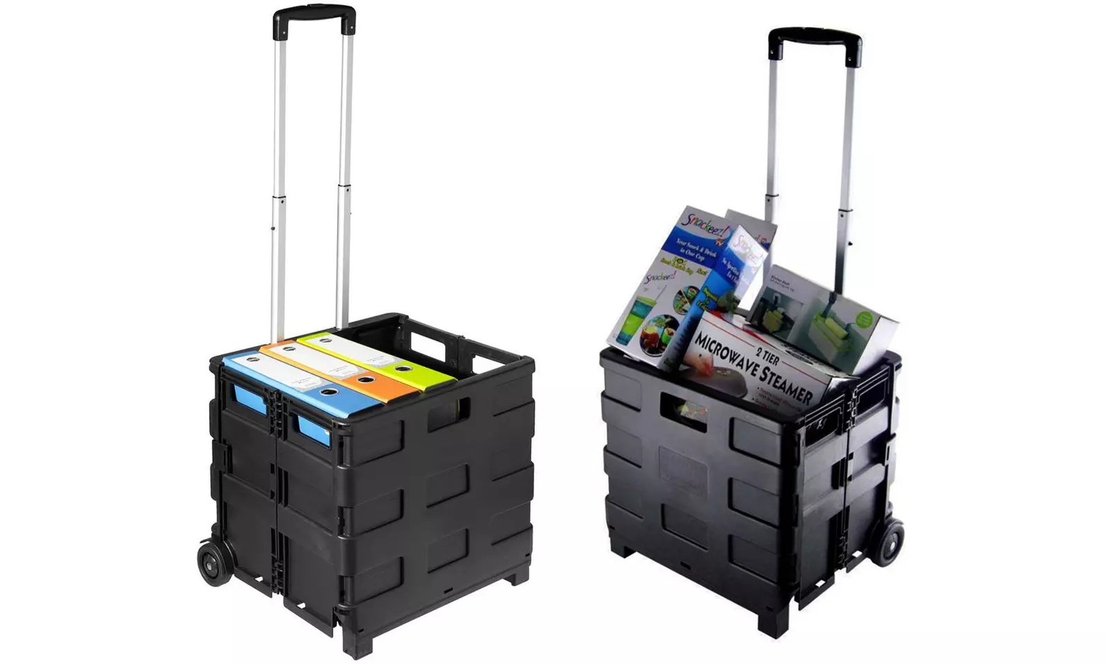 Chariot de course trolley pliable en plastique - Image 5