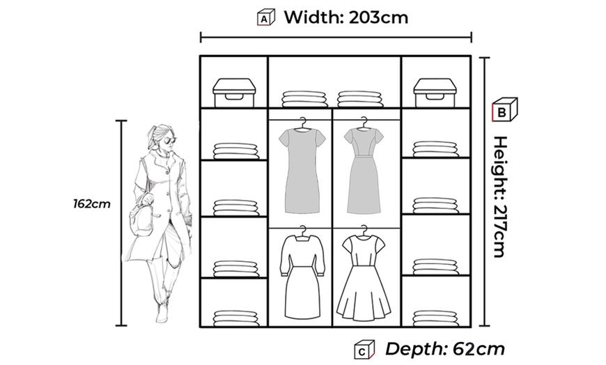 Image 17: MDF Wardrobe with Sliding Doors