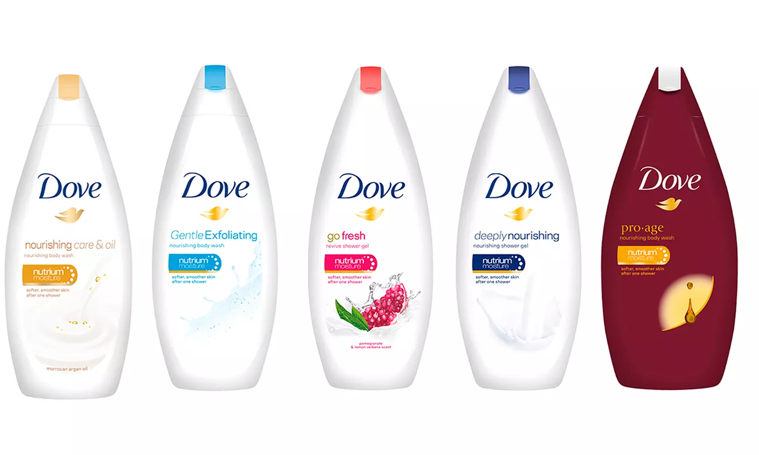6x Dove Duschgel in der Sorte nach Wahl, 250 oder 500 ml - Primary Image