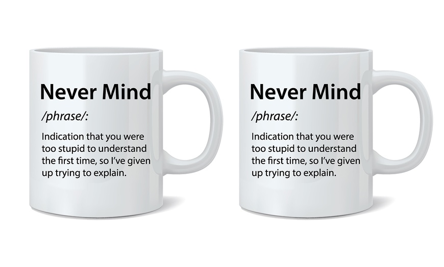 Image 31: One or Two Definition Novelty Mugs