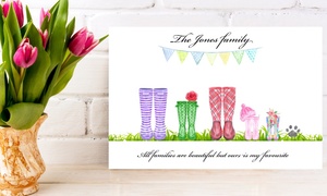 Personalised Welly Canvas