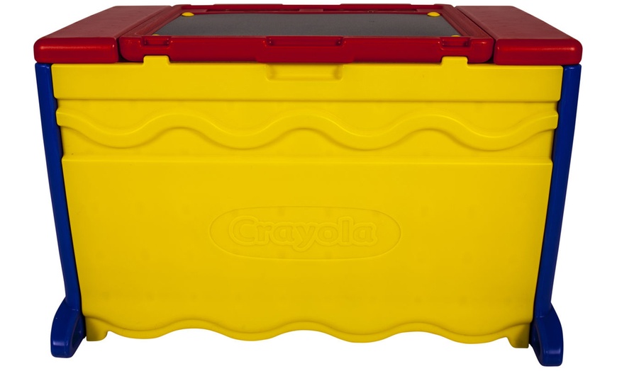 Image 4: Crayola Draw N' Store Toy Box